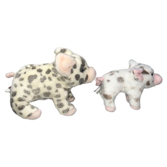 Douglas Cuddle Toy Pauline Pig And Baby Piglet Lot Of 2 Plush Stuffed Animals - Picture 5 of 7